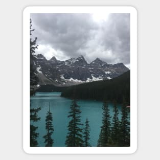 Canadian Rockies Lake and Mountain Landscape - 1 Sticker